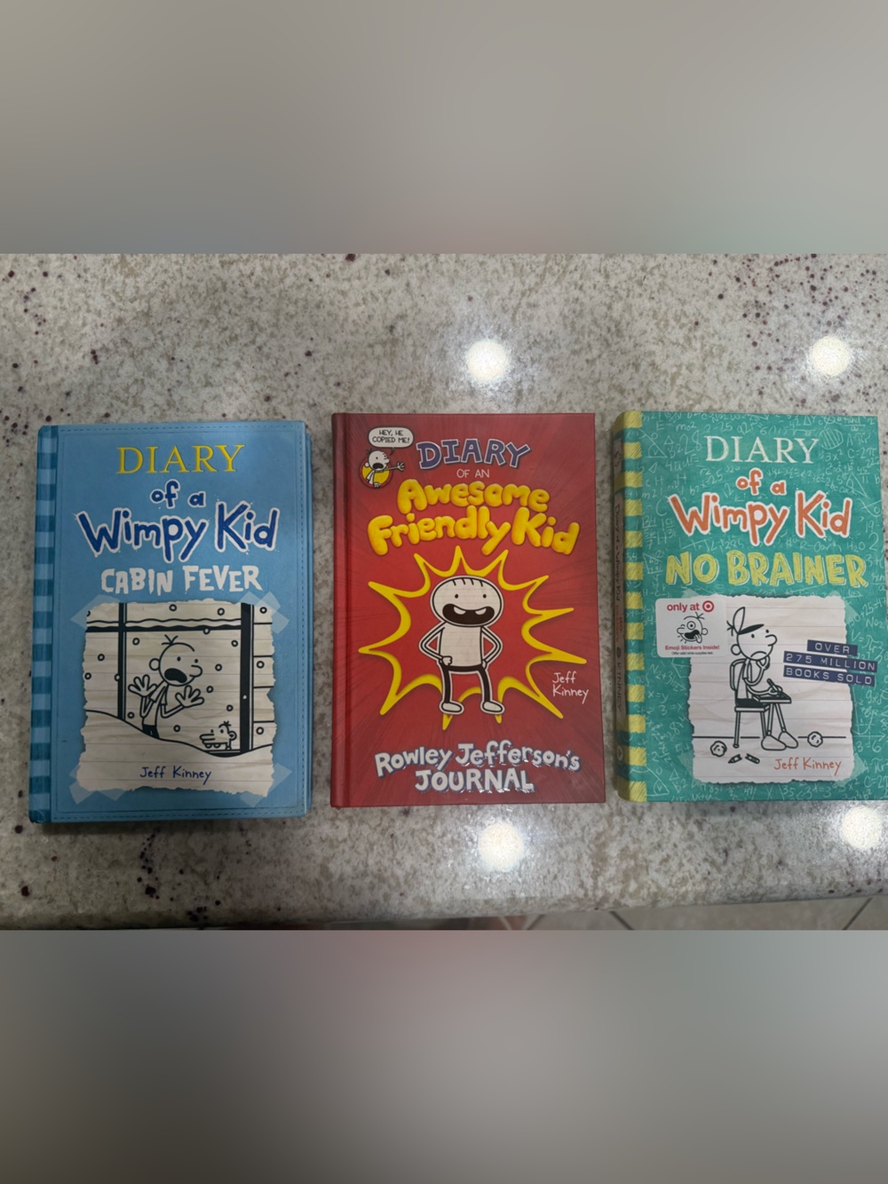 Set of 3 Diary of a Wimpy Kid Books